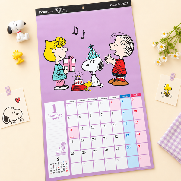 Snoopy 2027 Large Wall Calendar