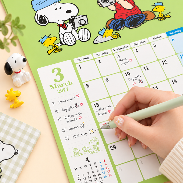 Snoopy 2027 Large Wall Calendar