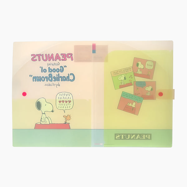 Peanuts Snoopy A4 Folder - Beige