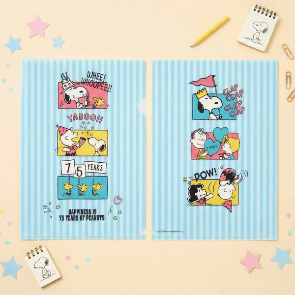 Peanuts Snoopy A5 Folder - Birthday Party - Limited 75th Anniversary Edition