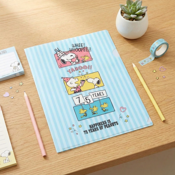 Peanuts Snoopy A5 Folder - Birthday Party - Limited 75th Anniversary Edition