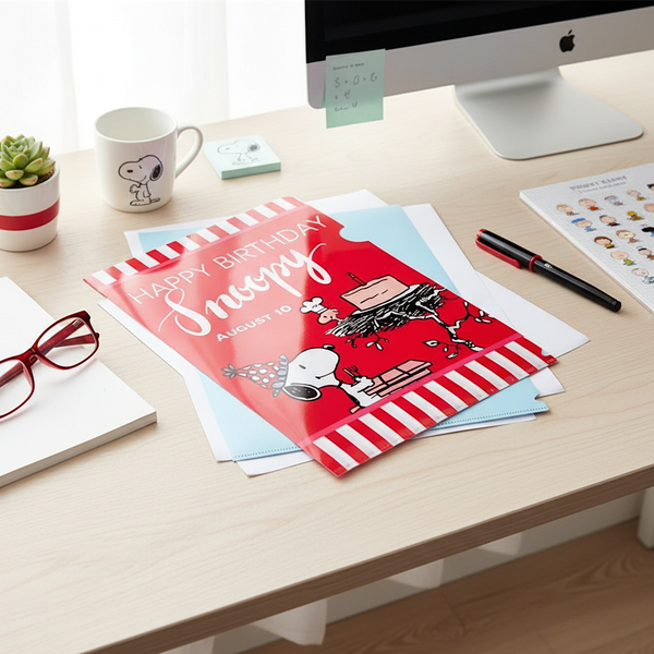 Peanuts Snoopy A4 Folder - Happy Birthday