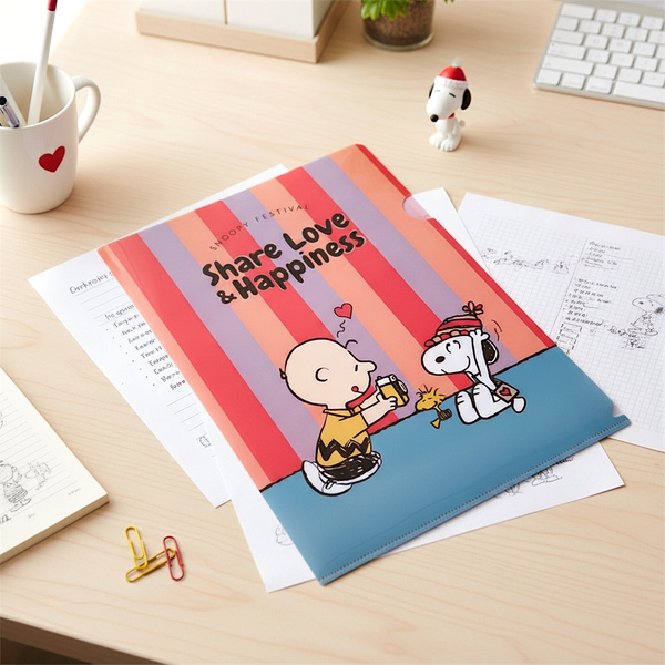 Peanuts Snoopy A4 Folder - Share Love & Happiness