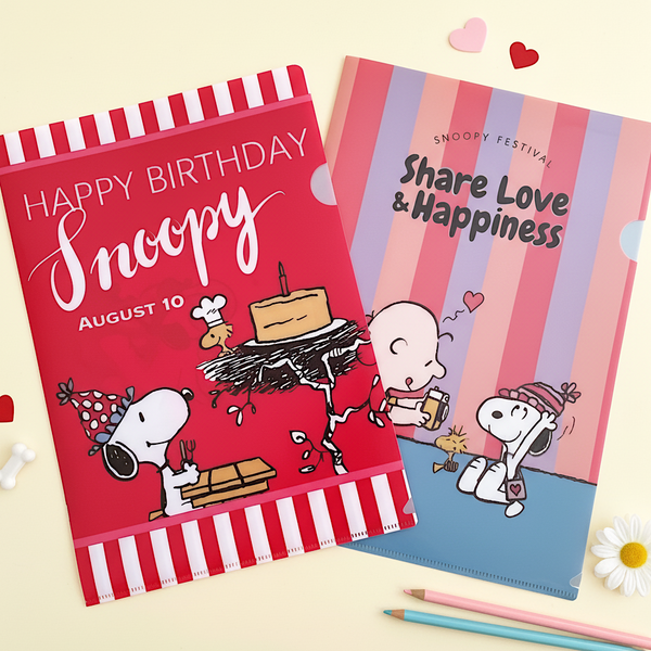 Peanuts Snoopy A4 Folder - Share Love & Happiness