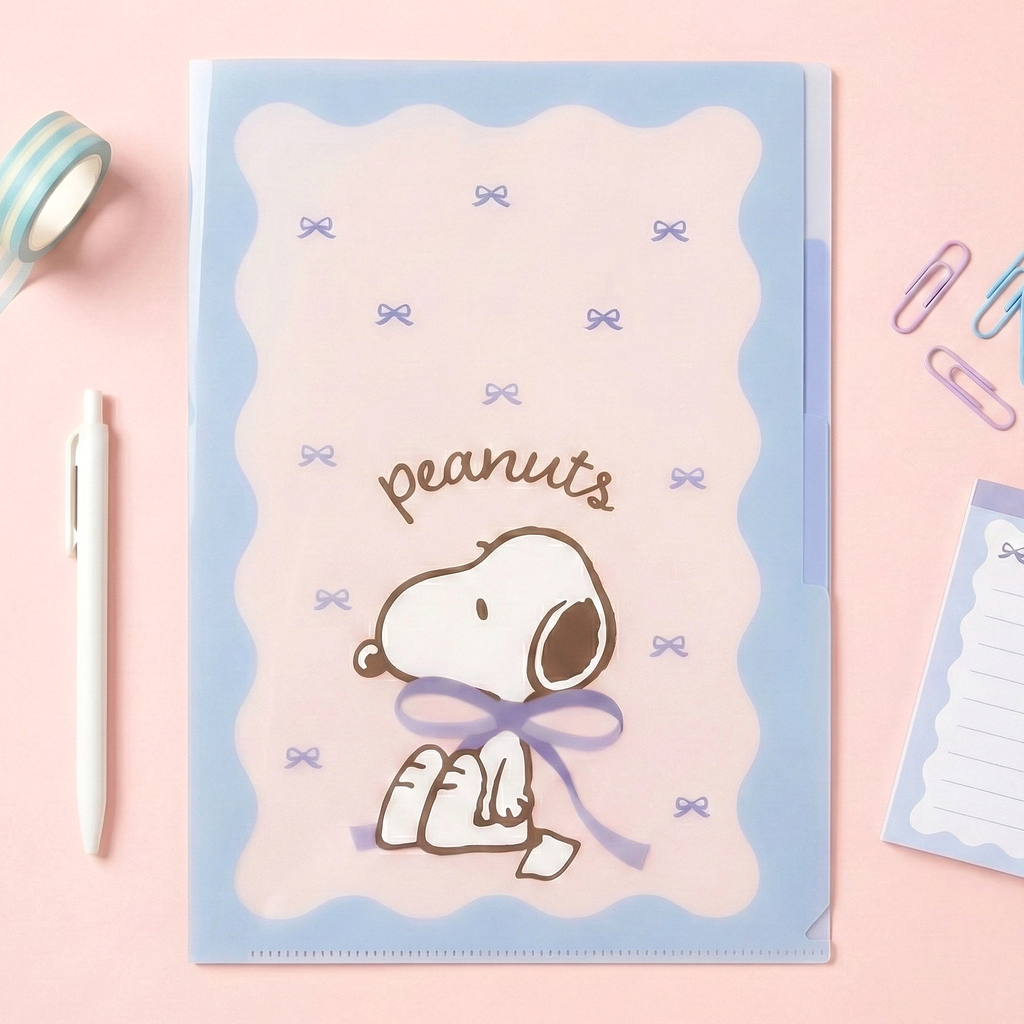 Peanuts Snoopy A4 Folder With Dividers - Ribbons