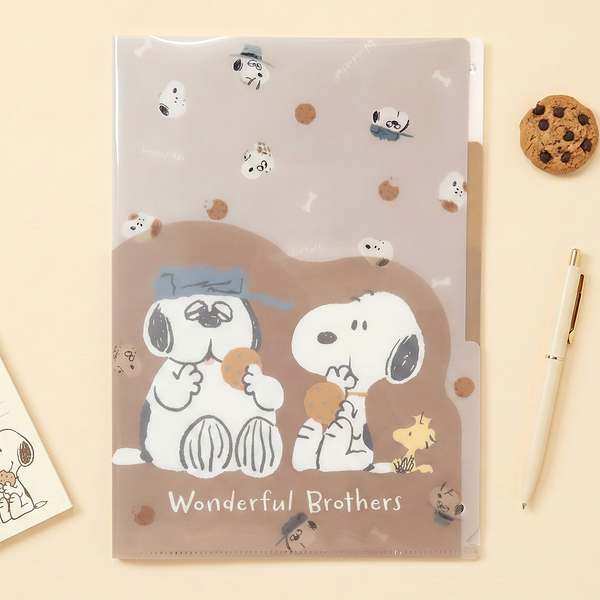 Peanuts Snoopy A4 Folder With Dividers - Cookies