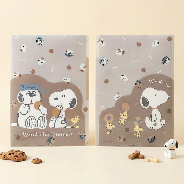 Peanuts Snoopy A4 Folder With Dividers - Cookies