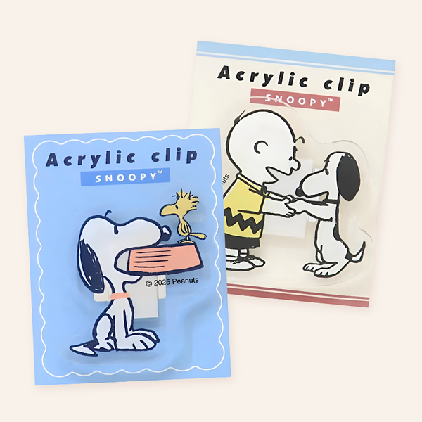 Peanuts Snoopy Acrylic Clip - Vintage Series