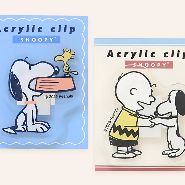 Peanuts Snoopy Acrylic Clip - Vintage Series