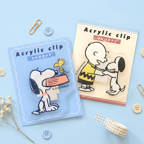 Peanuts Snoopy Acrylic Clip - Vintage Series