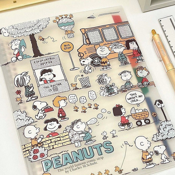 Peanuts Snoopy B5 Binder Notebook - Limited Comics Edition