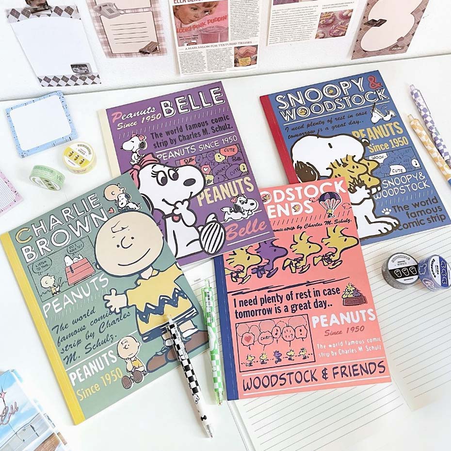 Peanuts Snoopy B5 Notebook - Limited Comics Series | Kawaii Pen Shop
