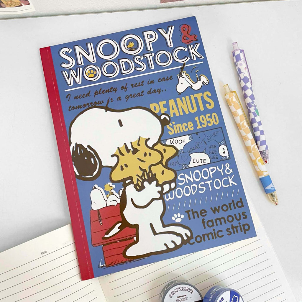 Peanuts Snoopy B5 Notebook - Limited Comics Series | Kawaii Pen Shop