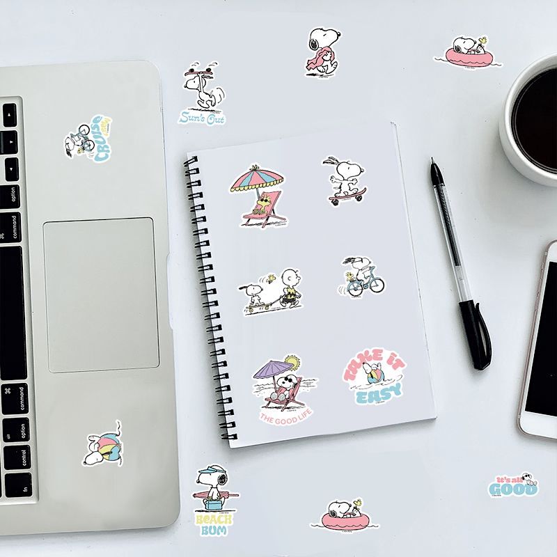 Snoopy Pool Sticker Peanuts Snoopy Beach Vibes Stickers - Summer Edition | Kawaii Pen Shop