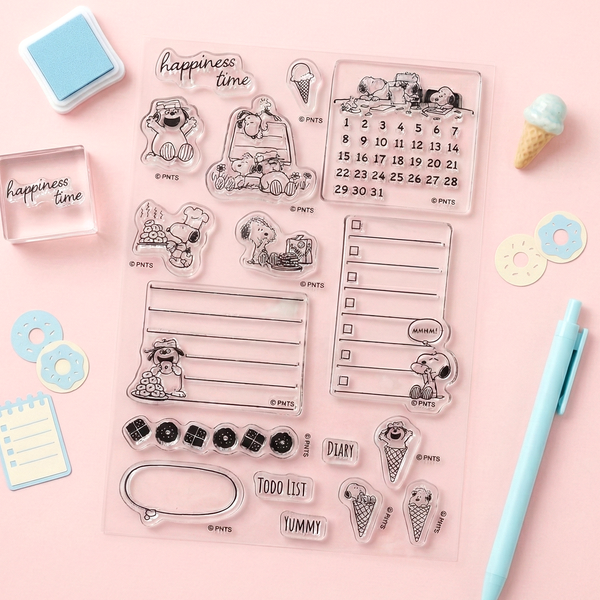 Peanuts Snoopy & Brothers Clear Stamp Set