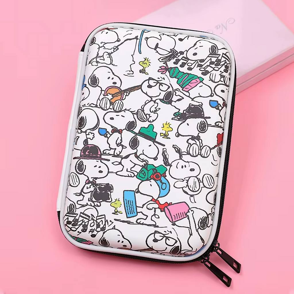 Hard Shell Pen Case Peanuts Snoopy Busy Day Hard Shell Pencil Case | Kawaii Pen Shop