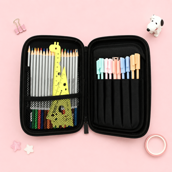 Peanuts Snoopy Hard Shell Pencil Case - Busy Day
