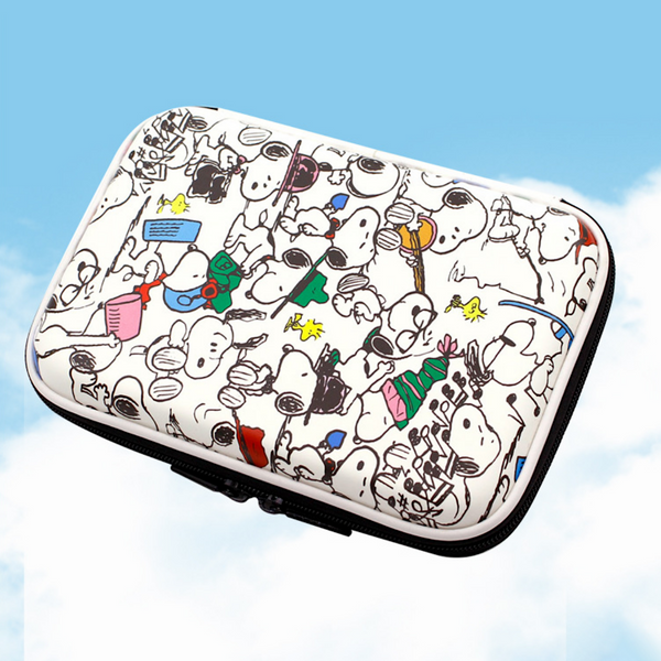 Peanuts Snoopy Hard Shell Pencil Case - Busy Day