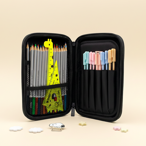 Peanuts Snoopy Hard Shell Pencil Case - Busy Day