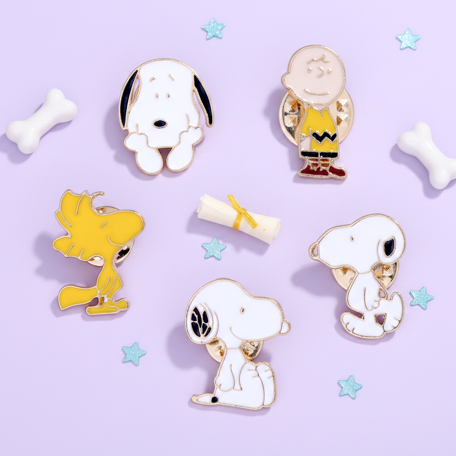Snoopy Jacket Pin Peanuts Snoopy Enamel Pin | Kawaii Pen Shop