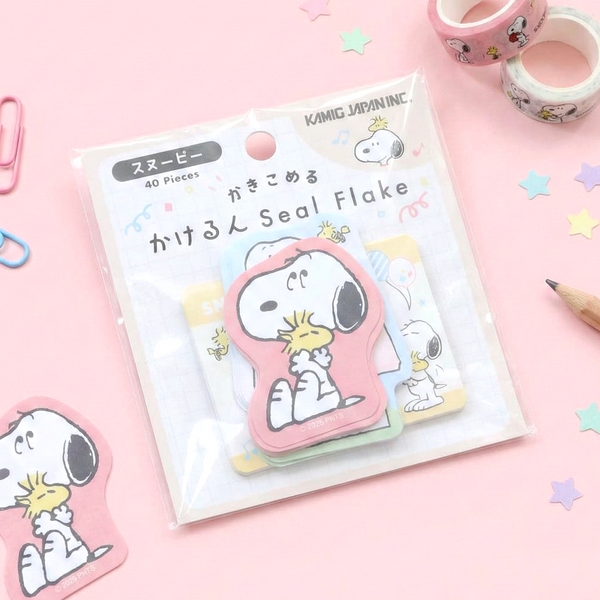 Peanuts Snoopy Write-On Stickers - Beige - Limited Edition