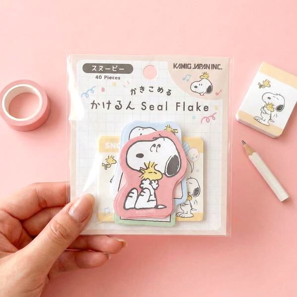 Peanuts Snoopy Write-On Stickers - Beige - Limited Edition