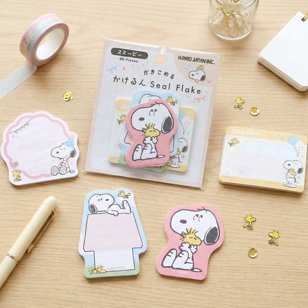 Peanuts Snoopy Write-On Stickers - Beige - Limited Edition