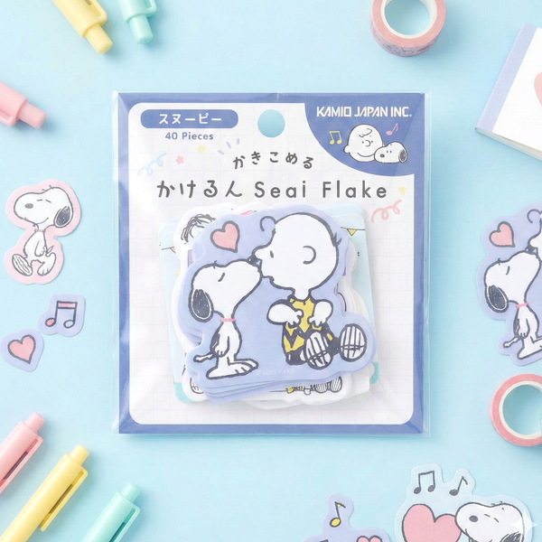 Peanuts Snoopy Write-On Stickers - Blue - Limited Edition