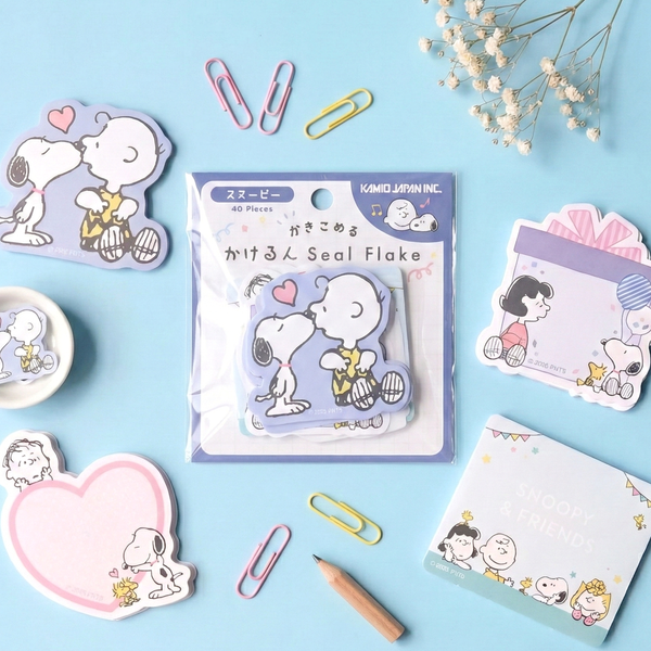 Peanuts Snoopy Write-On Stickers - Blue - Limited Edition