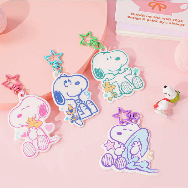 Peanuts Snoopy Holo Stickers with A Pendant