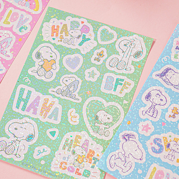 Peanuts Snoopy Holo Stickers with A Pendant