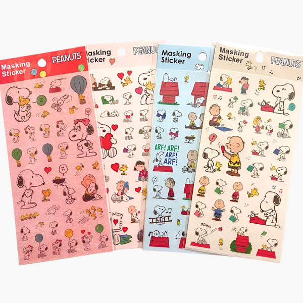 Peanuts Snoopy Masking Stickers