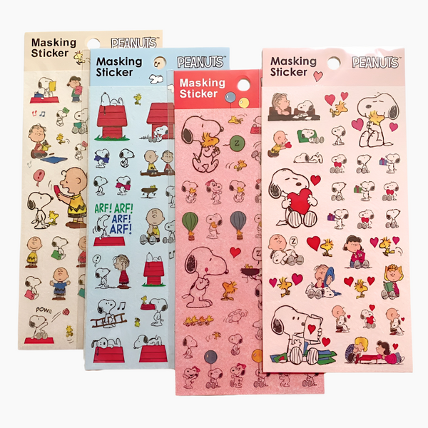 Peanuts Snoopy Masking Stickers