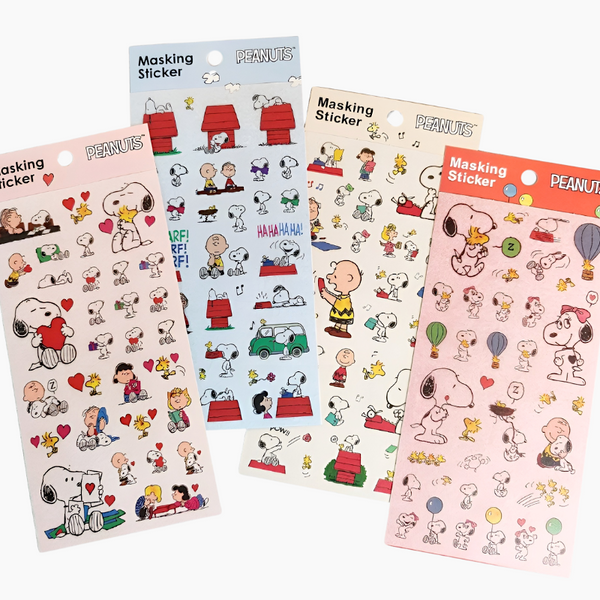 Peanuts Snoopy Masking Stickers