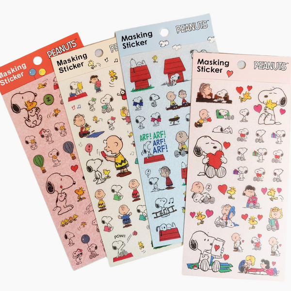 Peanuts Snoopy Masking Stickers