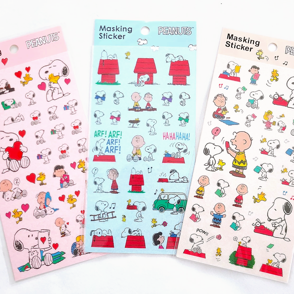 Peanuts Snoopy Masking Stickers