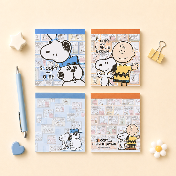Peanuts Snoopy Memo Pad - Vintage Comics - Limited Edition