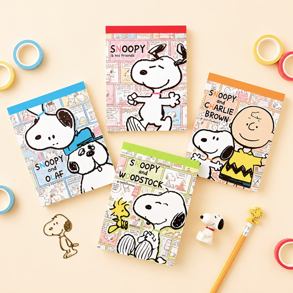Peanuts Snoopy Memo Pad - Vintage Comics - Limited Edition