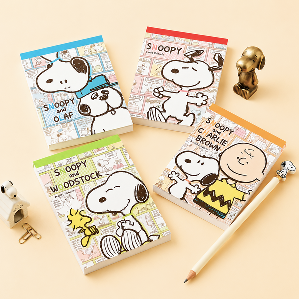Peanuts Snoopy Memo Pad - Vintage Comics - Limited Edition