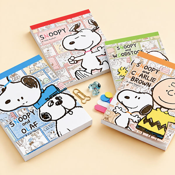 Peanuts Snoopy Memo Pad - Vintage Comics - Limited Edition