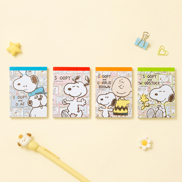 Peanuts Snoopy Memo Pad - Vintage Comics - Limited Edition