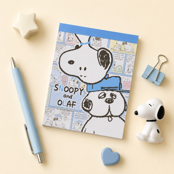Peanuts Snoopy Memo Pad - Vintage Comics - Limited Edition