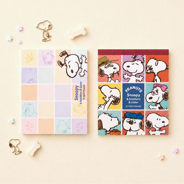 Peanuts Snoopy Memo Pad - Snoopy & Family - Limited Edition