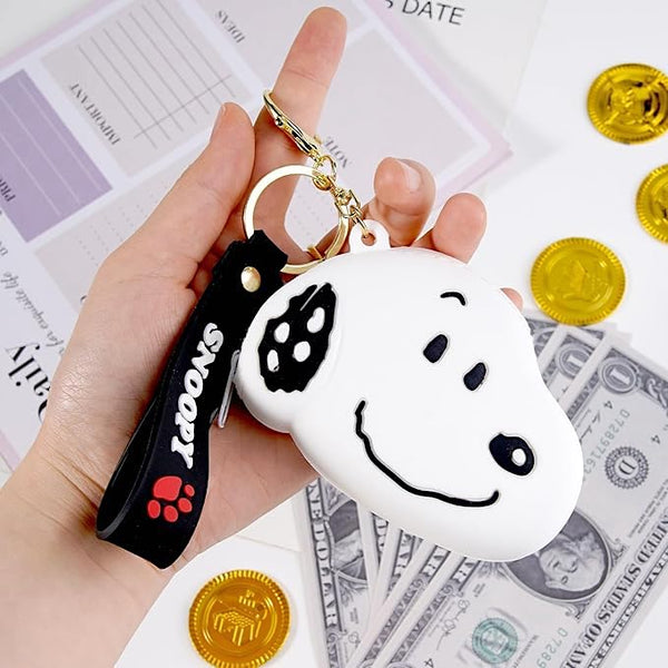 Peanuts Snoopy Mini Silicone Keychain Pouch