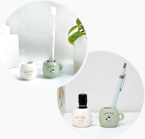 Peanuts Snoopy Mug Type Multipurpose Holder - Green