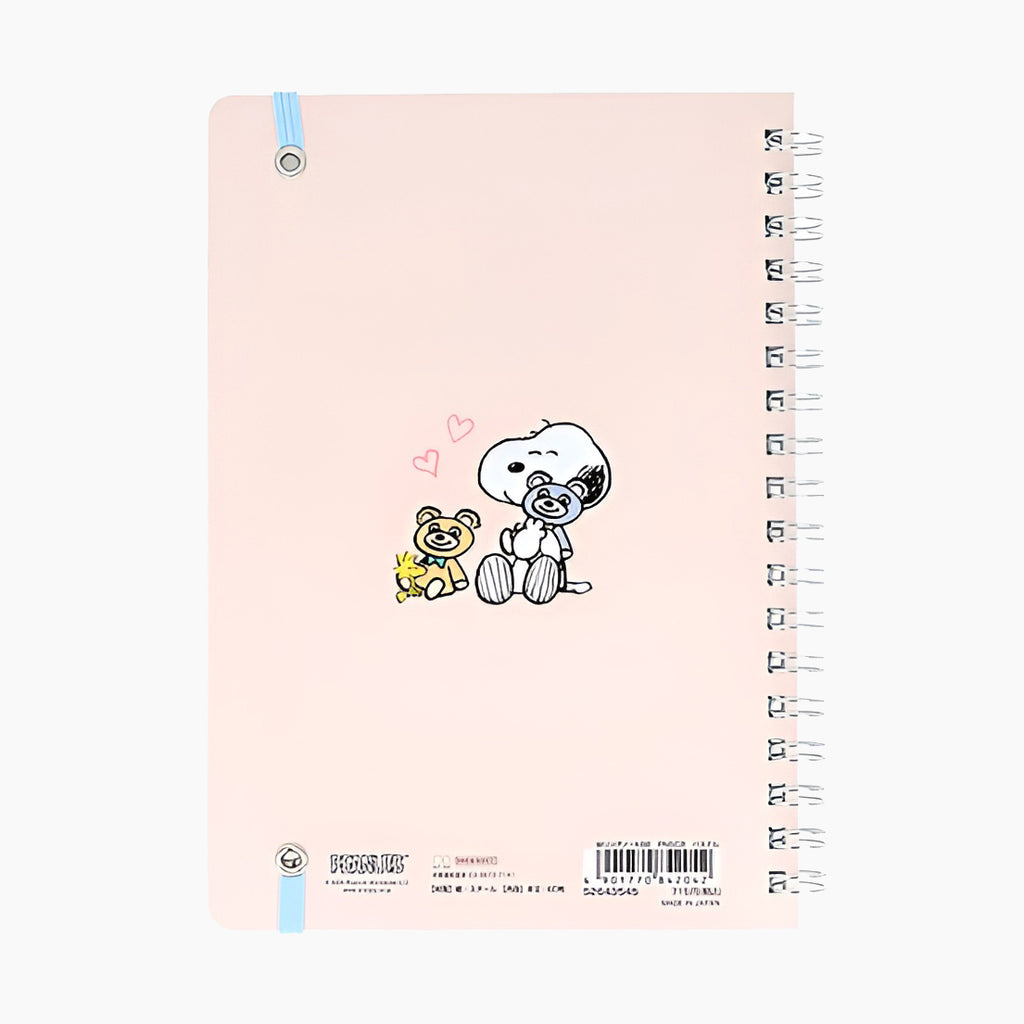 Peanuts Snoopy Notebook - Snoopy & Bears - Pink | Kawaii Pen Shop