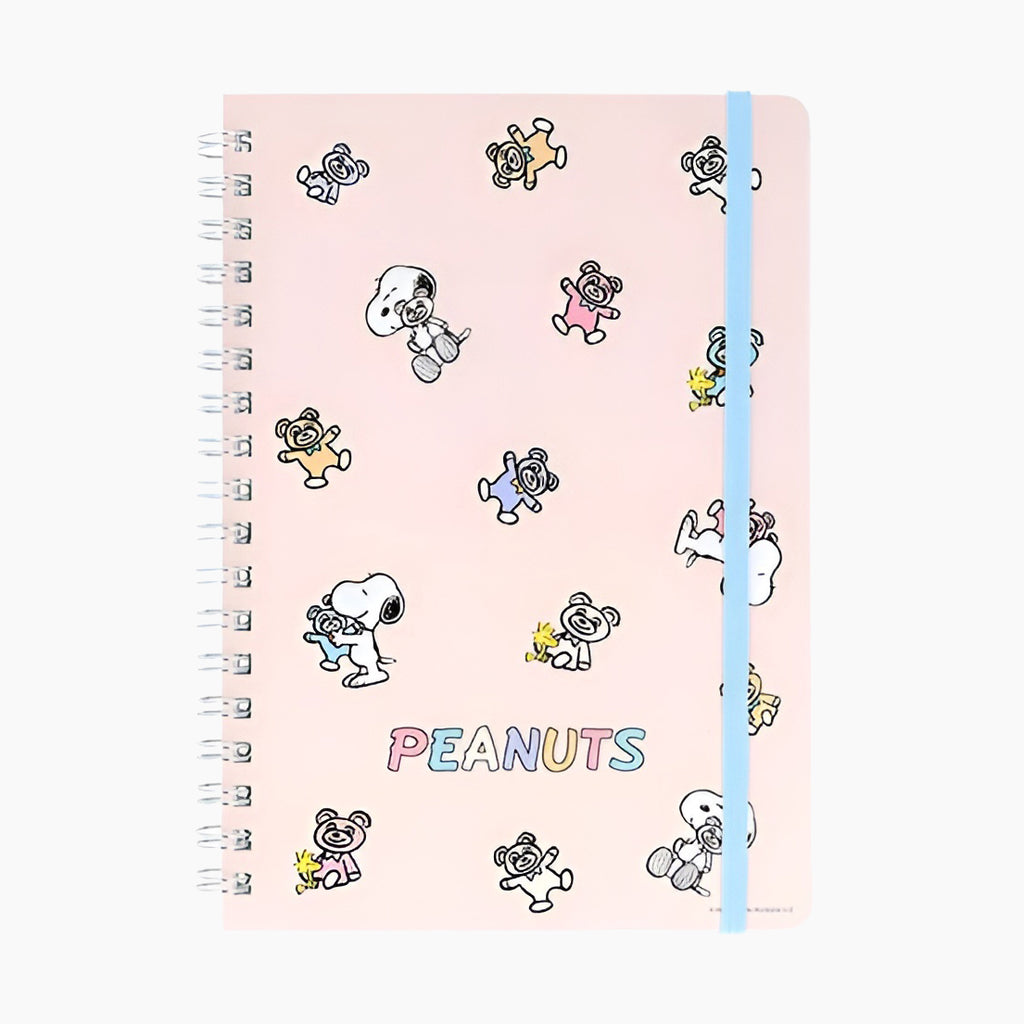 Peanuts Snoopy Notebook - Snoopy & Bears - Pink | Kawaii Pen Shop