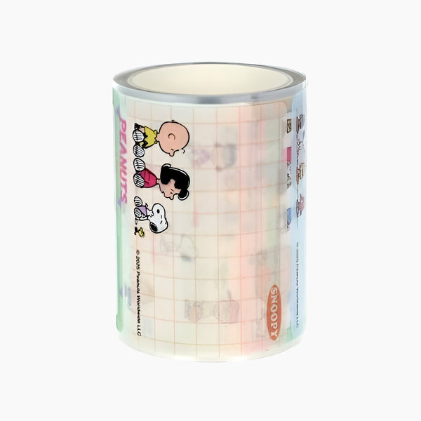 Peanuts Snoopy Petit Collection Masking Sticker Roll - Pink