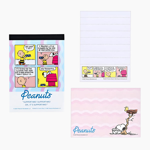 Peanuts Snoopy Petit Collection Memo Pad - Dinner Time