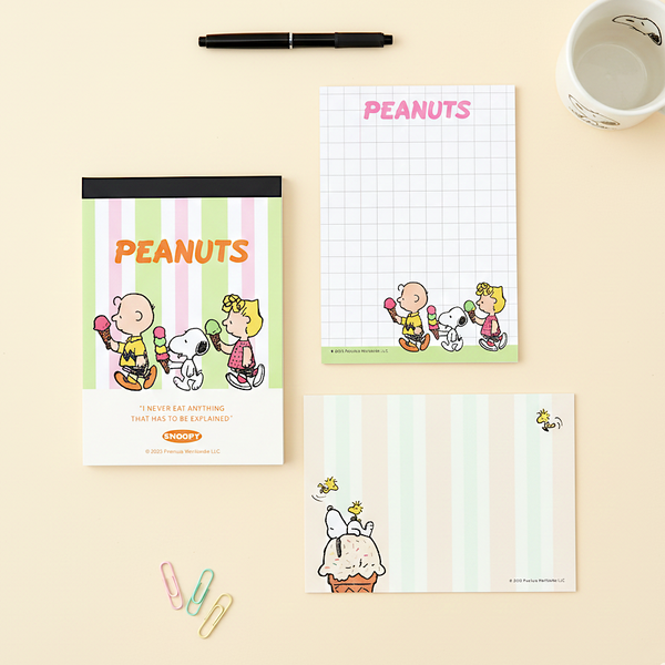 Peanuts Snoopy Petit Collection Memo Pad - Ice Cream